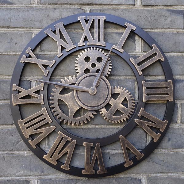 handmade 3d retro rustic decorative luxury art big gear wooden vintage large wall clock on the wall for gift
handmade 3d retro rustic decorative luxury art big gear wooden vintage large wall clock on the wall for gift