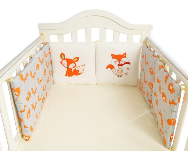 baby crib bedside bedding bumper combination pure cotton bed bumper 6 pieces per set
baby crib bedside bedding bumper combination pure cotton bed bumper 6 pieces per set