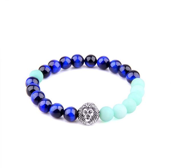 wholesale 10 pcs silver plated lion head connect blue tiger eye stone stretchy bracelet rhodonite jewelry, Black
wholesale 10 pcs silver plated lion head connect blue tiger eye stone stretchy bracelet rhodonite jewelry, Black