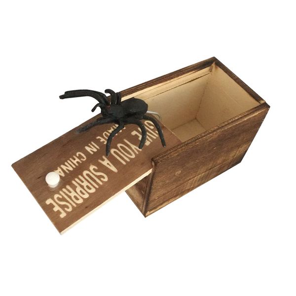 funny scare box wooden prank spider hidden in case great quality prank-wooden scarebox interesting play trick joke toys gift
funny scare box wooden prank spider hidden in case great quality prank-wooden scarebox interesting play trick joke toys gift