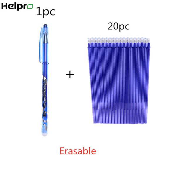 helpro 1+20pcs/set 0.5mm erasable gel pen washable handle erasable pen refill rod blue black ink school stationery office supply
helpro 1+20pcs/set 0.5mm erasable gel pen washable handle erasable pen refill rod blue black ink school stationery office supply