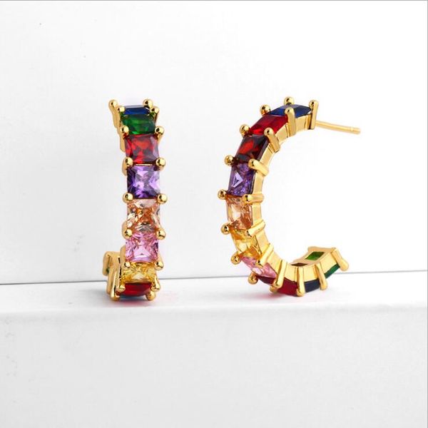 fashion multicolor baguette cz cubic zirconia circle hoop earrings for women luxury t stone party accessories ke0971, Golden;silver
fashion multicolor baguette cz cubic zirconia circle hoop earrings for women luxury t stone party accessories ke0971, Golden;silver