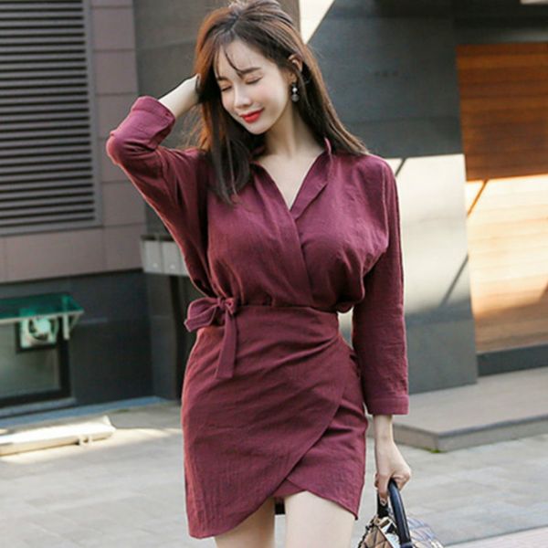осень полный рукав бордовый повседневное свободное платье v-образным вырезом рубашка мини пояса твердые повседневные женские ткани, Black;gray
осень полный рукав бордовый повседневное свободное платье v-образным вырезом рубашка мини пояса твердые повседневные женские ткани, Black;gray