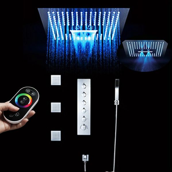 spa body jet thermostatic shower 16 inch remote control light change rain led shower head bathroom showerhead misty waterfall shower ceiling
spa body jet thermostatic shower 16 inch remote control light change rain led shower head bathroom showerhead misty waterfall shower ceiling