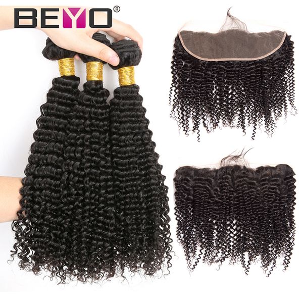 kinky curly bundles with frontal brazilian hair weave 3 bundles with closure 13x4 frontal with bundles human hair remy beyo, Black;brown
kinky curly bundles with frontal brazilian hair weave 3 bundles with closure 13x4 frontal with bundles human hair remy beyo, Black;brown