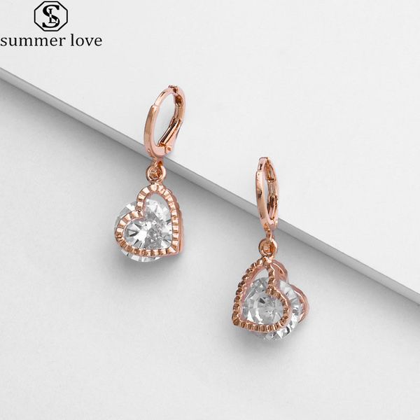 colorful heart earrings lovely small drop earrings female dark red heart cubic zirconia fashion jewelry for women girls valentine's day, Silver
colorful heart earrings lovely small drop earrings female dark red heart cubic zirconia fashion jewelry for women girls valentine's day, Silver