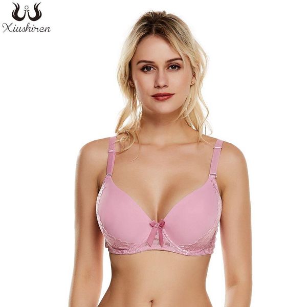 lace bras women push up solid bra full cup underwire soutien gorge soft cotton lingerie plus size 44 46 48 50 c d, Red;black 
lace bras women push up solid bra full cup underwire soutien gorge soft cotton lingerie plus size 44 46 48 50 c d, Red;black