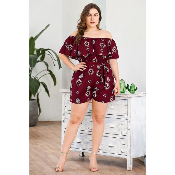 woman fashion high street printed jumpsuits elegant slash neck off shoulder playsuits plus size cloak sleeve clothes with sashes, Black;white
woman fashion high street printed jumpsuits elegant slash neck off shoulder playsuits plus size cloak sleeve clothes with sashes, Black;white