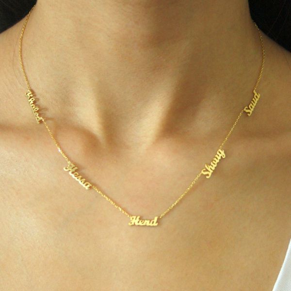 custom 1-5 multiple names necklace personalized stainless steel family numbers nameplate pendant necklace jewelry mom dad gifts, Silver
custom 1-5 multiple names necklace personalized stainless steel family numbers nameplate pendant necklace jewelry mom dad gifts, Silver