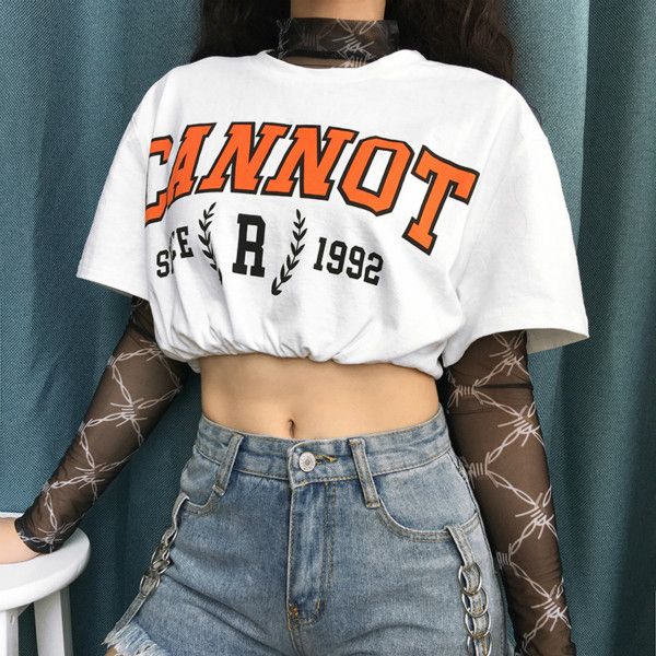 женская верхняя одежда fashion street hip-хоп отпечатанных waistless tshirts womens summer sexy тис топы с коротким рукавом свободные футбол, White
женская верхняя одежда fashion street hip-хоп отпечатанных waistless tshirts womens summer sexy тис топы с коротким рукавом свободные футбол, White
