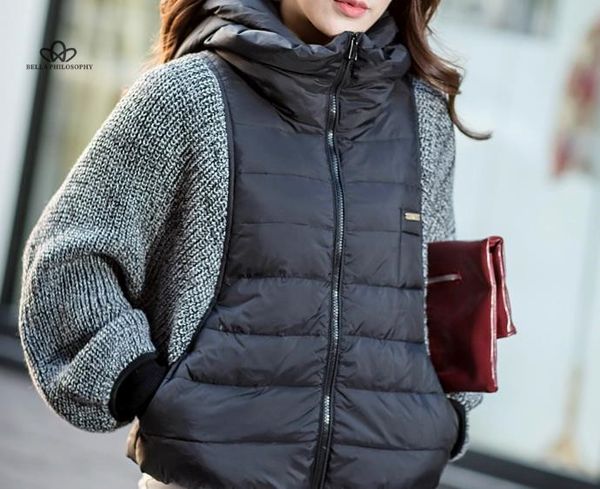 2018 female winter clothing jacket knitted bat sleeve short brand down jacket office lady women coat thick fashion clothes, Black
2018 female winter clothing jacket knitted bat sleeve short brand down jacket office lady women coat thick fashion clothes, Black