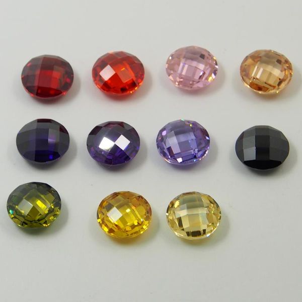 round double checker cut loose beads drilling hole multicolor cubic zirconia gemstone zircon stone for diy necklace
round double checker cut loose beads drilling hole multicolor cubic zirconia gemstone zircon stone for diy necklace