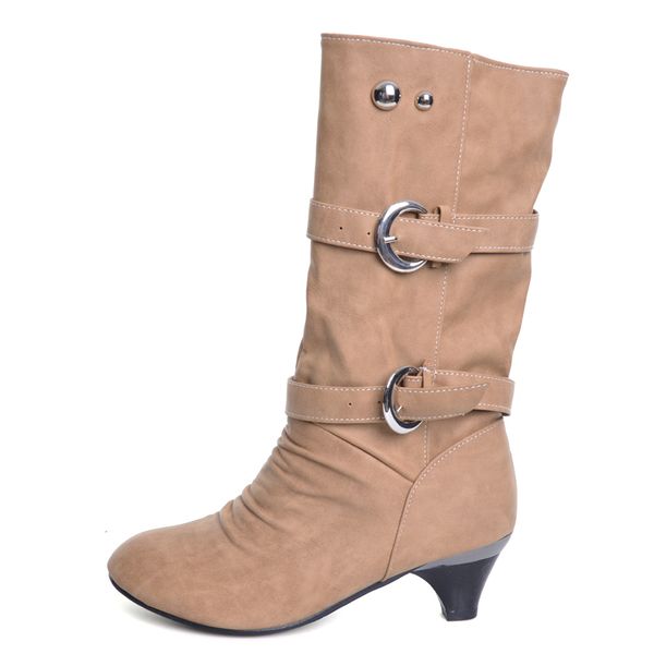 low high heels women boots autumn buckle mid-calf boots elegant slip on pumps shoes woman for ladies size 35-39 2585, Black
low high heels women boots autumn buckle mid-calf boots elegant slip on pumps shoes woman for ladies size 35-39 2585, Black