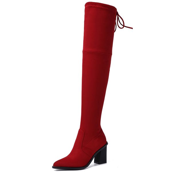 doratasia 2020 wholesale big size 43 fashion chunky heels stretch boots women shoes woman pointed toe over the knee boots woman, Black
doratasia 2020 wholesale big size 43 fashion chunky heels stretch boots women shoes woman pointed toe over the knee boots woman, Black