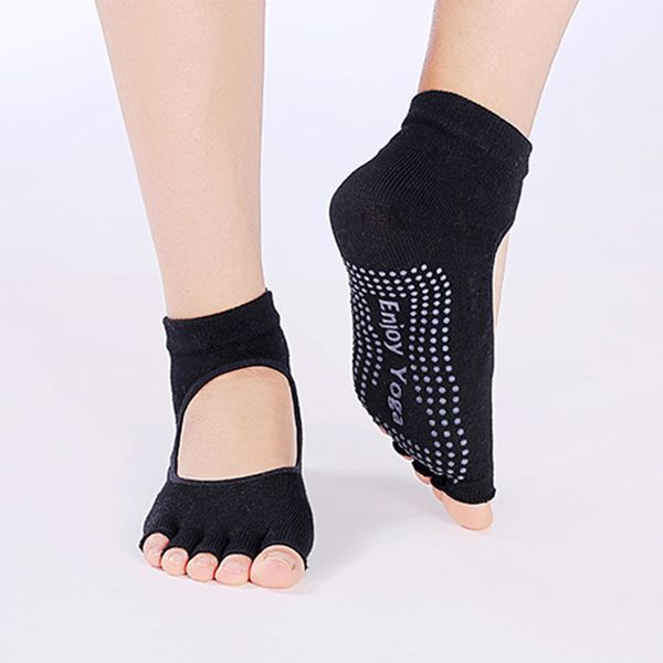 five fingers backless yoga socks for women anti-slip quick-dry 5 toe fitness sport pilates ballet sock cotton socks, Black
five fingers backless yoga socks for women anti-slip quick-dry 5 toe fitness sport pilates ballet sock cotton socks, Black
