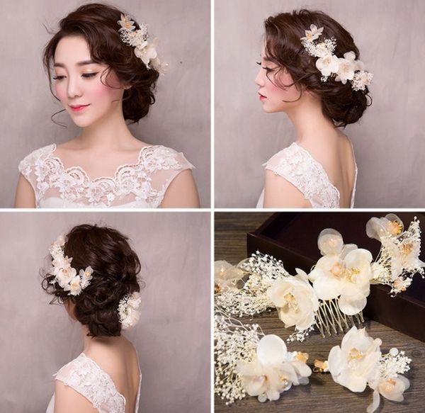 2020 new selling bridal flower headdress hay white hair comb hair accessories wedding dress accessories, Golden;white
2020 new selling bridal flower headdress hay white hair comb hair accessories wedding dress accessories, Golden;white