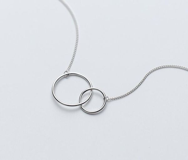 1pc(thin) interlocking double smaller&bigger circle of life geometric necklace 100% real. 925 sterling silver fine jewelry x1519
1pc(thin) interlocking double smaller&bigger circle of life geometric necklace 100% real. 925 sterling silver fine jewelry x1519