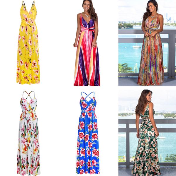 women flower long dresses bohemian beach maxi dress v-neck sleeveless suspenders twist knot tunic dress party dresses d3601, Black;gray
women flower long dresses bohemian beach maxi dress v-neck sleeveless suspenders twist knot tunic dress party dresses d3601, Black;gray