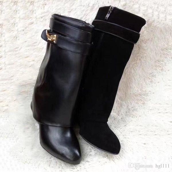 new european and american women's boots fashion leather wedge high heel boots double leather comfortable light stitching knight boots w
new european and american women's boots fashion leather wedge high heel boots double leather comfortable light stitching knight boots w