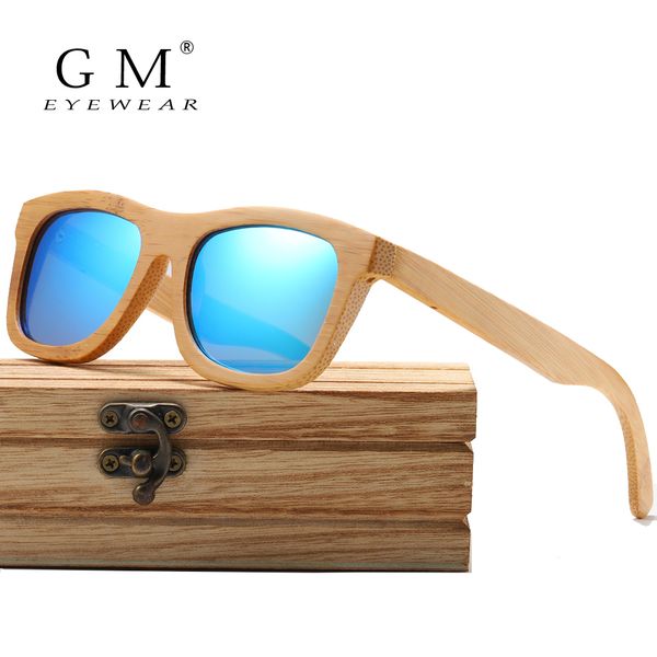 gm brand design polarized wooden sunglasses handmade natural bamboo frame eyewear s1725 y200415, White;black
gm brand design polarized wooden sunglasses handmade natural bamboo frame eyewear s1725 y200415, White;black