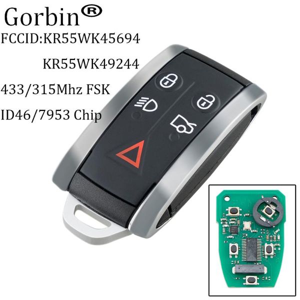 gorbin 433mhz 5buttons smart remote key fob kr55wk45694 kr55wk49244 for xf xfr xk xkr 2009-2013
gorbin 433mhz 5buttons smart remote key fob kr55wk45694 kr55wk49244 for xf xfr xk xkr 2009-2013