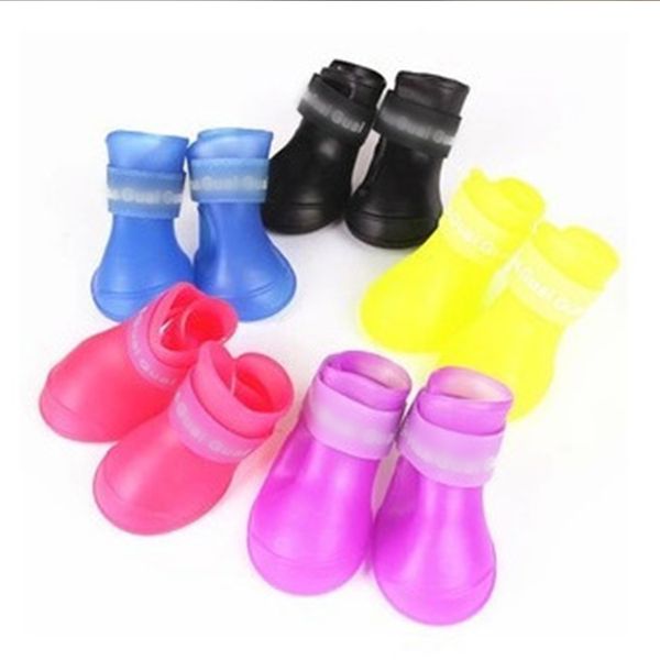 4pcs/set lovely dog shoes puppy rubber boots candy colors waterproof pet rain shoes size s/m/l/xl/xxl
4pcs/set lovely dog shoes puppy rubber boots candy colors waterproof pet rain shoes size s/m/l/xl/xxl