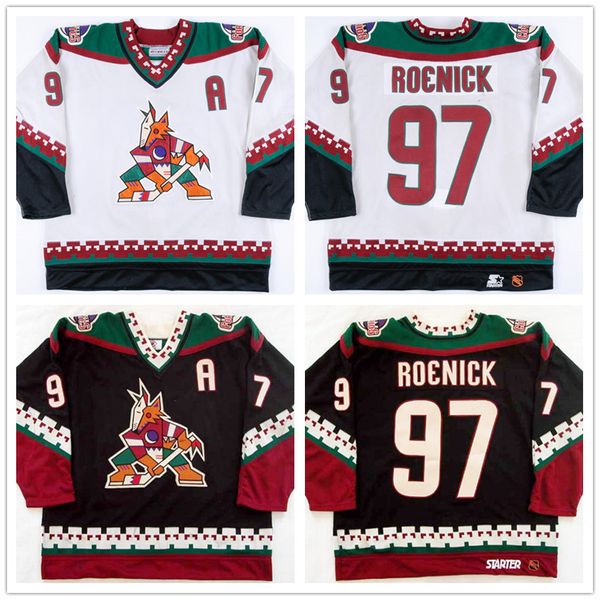 

custom vintage 97 jeremy roenick 27 coyotes shane doan keith tkachuk tony amonte black hockey jerseys stitched ccm any name your number