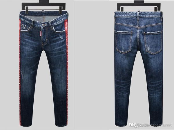 2020 mens jeans distressed motorcycle biker jeans slim ripped hole stripe famous brand denim luxury fashion men pants, Blue
2020 mens jeans distressed motorcycle biker jeans slim ripped hole stripe famous brand denim luxury fashion men pants, Blue