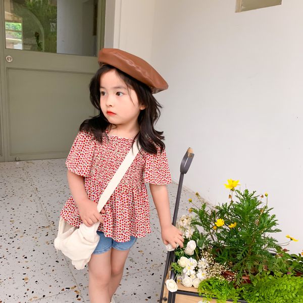 new children's floral doll korean shirt 2020 summer little girls shoulder western style halter baby sloral cotton shirt, White;black
new children's floral doll korean shirt 2020 summer little girls shoulder western style halter baby sloral cotton shirt, White;black
