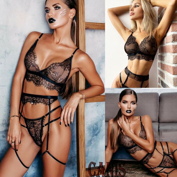 women lingerie lace babydoll see-through wireless bra set g-string underwear nightwear bra & brief sets -3xl, Black;white
women lingerie lace babydoll see-through wireless bra set g-string underwear nightwear bra & brief sets -3xl, Black;white