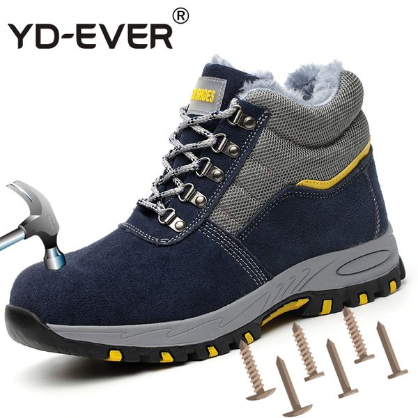 plus size men casual steel toe cap working safety winter warm fur shoes soft leather platform ankle snow tooling security boots, Black
plus size men casual steel toe cap working safety winter warm fur shoes soft leather platform ankle snow tooling security boots, Black