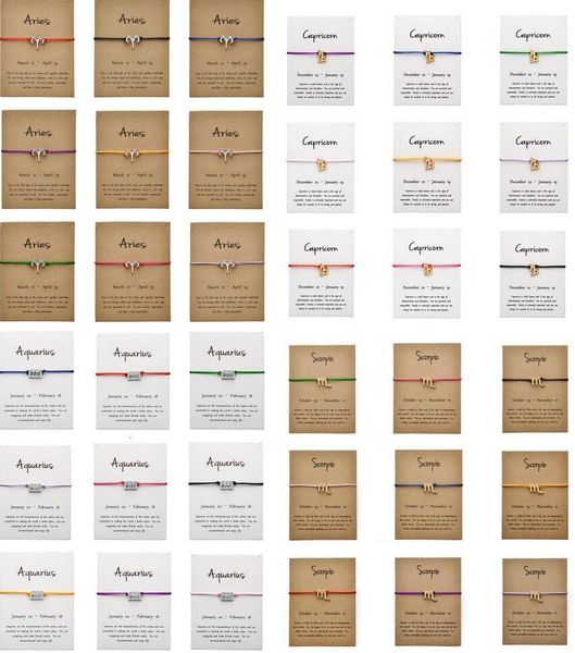 new dogeared bracelets with card the zodiac sign leo/aries/virgo colored rope charm bracelets delicate valentine day christmas gift, Golden;silver
new dogeared bracelets with card the zodiac sign leo/aries/virgo colored rope charm bracelets delicate valentine day christmas gift, Golden;silver