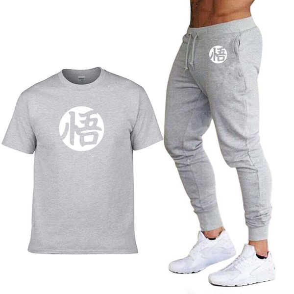men's tracksuits summer short sleeve t-shirt anime z goku cartoon print cotton t-shirt+pants suit 2pcs, Gray
men's tracksuits summer short sleeve t-shirt anime z goku cartoon print cotton t-shirt+pants suit 2pcs, Gray
