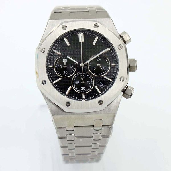 41mm royal oak diver successful men watch black dial outdoor mens watches quartz chronograph wristwatches, Slivery;brown
41mm royal oak diver successful men watch black dial outdoor mens watches quartz chronograph wristwatches, Slivery;brown
