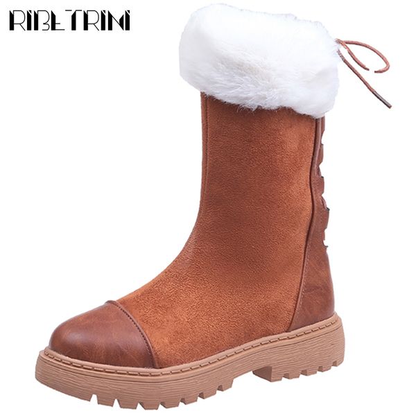 ribetrini new 2019 trendy brand ladies fashipn platform fur shoes woman winter mid-calf snow boots casual low heel boots women, Black
ribetrini new 2019 trendy brand ladies fashipn platform fur shoes woman winter mid-calf snow boots casual low heel boots women, Black