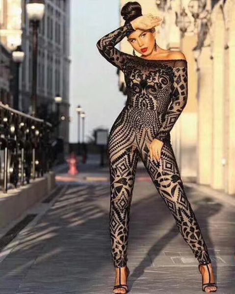 off shoulder black mesh sequins women jumpsuit 2018 elegant knitted designer party jumpsuit, Black;white
off shoulder black mesh sequins women jumpsuit 2018 elegant knitted designer party jumpsuit, Black;white