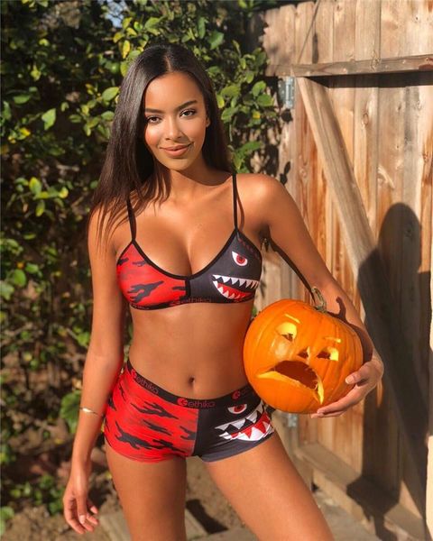 women ethika swimwear tie up bra + shorts pants swim suit trunks 2 piece tracksuit patchwork shark camo designer swimsuits bikini new, Blue
women ethika swimwear tie up bra + shorts pants swim suit trunks 2 piece tracksuit patchwork shark camo designer swimsuits bikini new, Blue