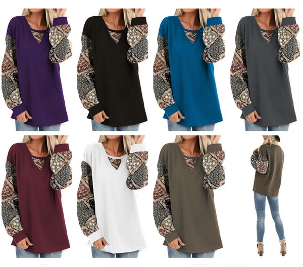 spring women t shirt puff long sleeve t-shirt bohemia design stitching blouse casual loose sweatshirt fashion autumn t-shirts clothes, White
spring women t shirt puff long sleeve t-shirt bohemia design stitching blouse casual loose sweatshirt fashion autumn t-shirts clothes, White