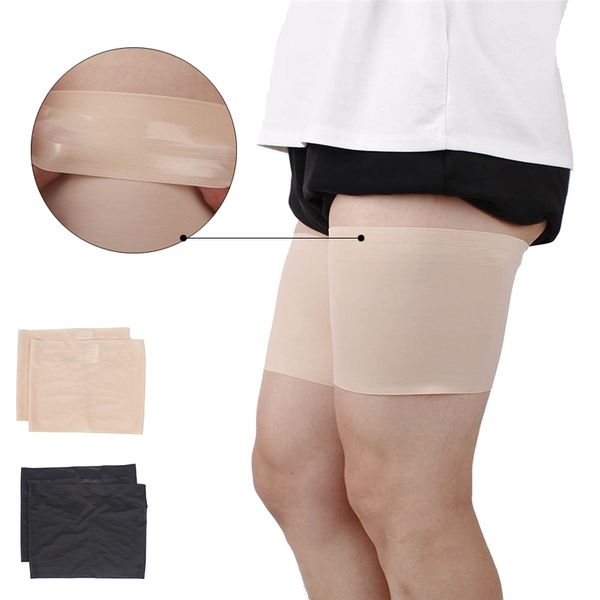 leg warmer slimmer band women high elastic silica gel anti-friction protection thigh bands women been warmers sock, Black;white 
leg warmer slimmer band women high elastic silica gel anti-friction protection thigh bands women been warmers sock, Black;white
