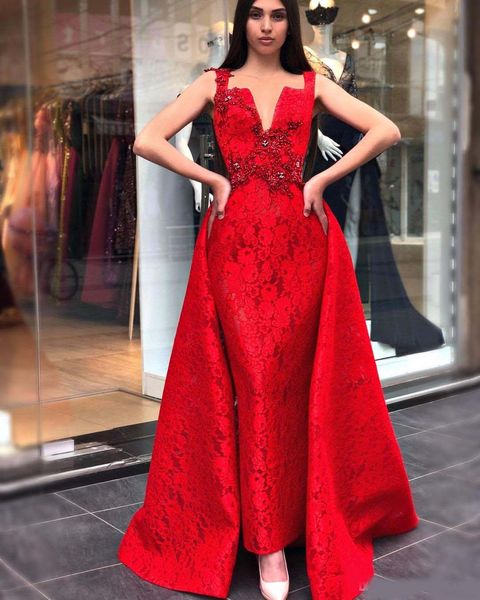 2020 arabic red evening dresses spaghetti beaded crystals lace prom dresses vintage formal party bridesmaid pageant gowns, Black;red
2020 arabic red evening dresses spaghetti beaded crystals lace prom dresses vintage formal party bridesmaid pageant gowns, Black;red