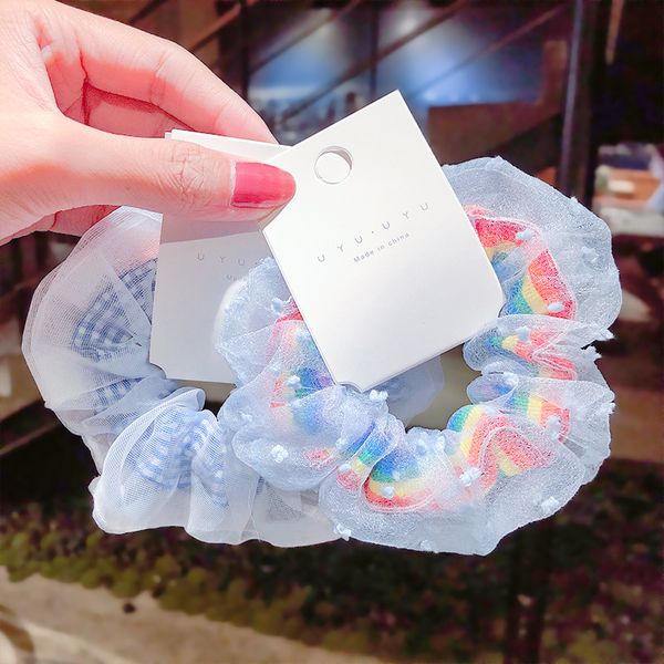 sweet girls blue elastic hair bands for women scrunchie ponytail holder rainbow plaid rubber bands hair accessories
sweet girls blue elastic hair bands for women scrunchie ponytail holder rainbow plaid rubber bands hair accessories