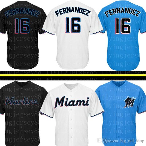 Marlins 16 Jose Fernandez Jersey Miami Marlin 27 Giancarlo Stanton Baseball Jerseys Sky blue Black White M-XXXL
Marlins 16 Jose Fernandez Jersey Miami Marlin 27 Giancarlo Stanton Baseball Jerseys Sky blue Black White M-XXXL