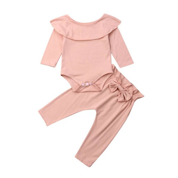 2pcs toddler kids baby girls ruffle romper pants winter outfits clothes, White
2pcs toddler kids baby girls ruffle romper pants winter outfits clothes, White