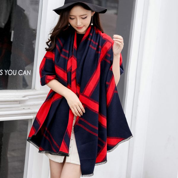 wholesale-designer scarf autumn and winter plaid long thick warm women's scarf christmas luxury gifts, Blue;gray
wholesale-designer scarf autumn and winter plaid long thick warm women's scarf christmas luxury gifts, Blue;gray