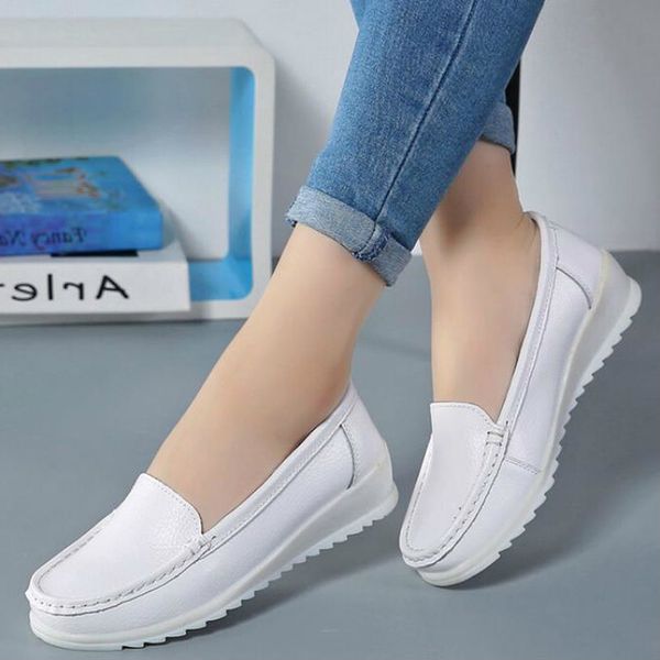 2020 new women's flat shoes white comfortable beef tendon soft bottom women's shoes mom and ladies, Black
2020 new women's flat shoes white comfortable beef tendon soft bottom women's shoes mom and ladies, Black
