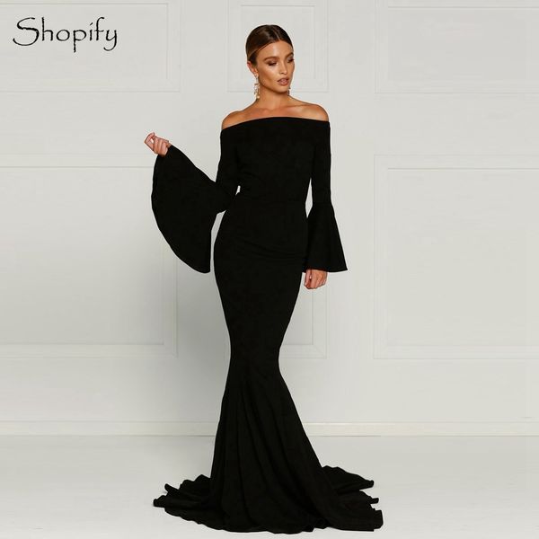 simple long evening dress 2019 elegant mermaid long sleeve new arrival women black formal evening gowns, White;black
simple long evening dress 2019 elegant mermaid long sleeve new arrival women black formal evening gowns, White;black