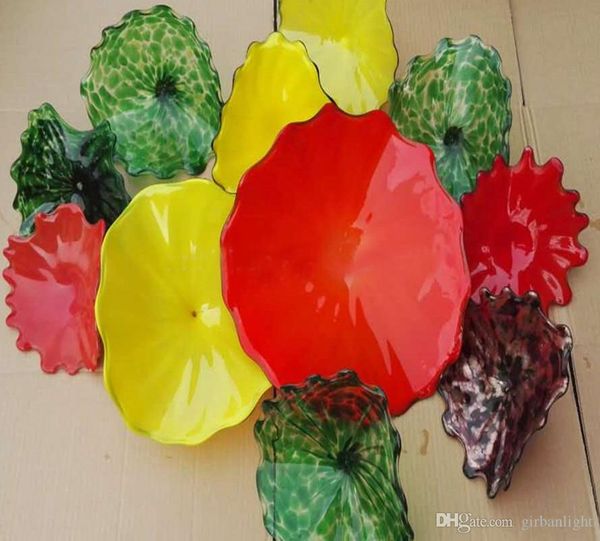 art decoration handmade blown glass wall plates chihuly style colored customized murano glass wall art plates for home l decor
art decoration handmade blown glass wall plates chihuly style colored customized murano glass wall art plates for home l decor
