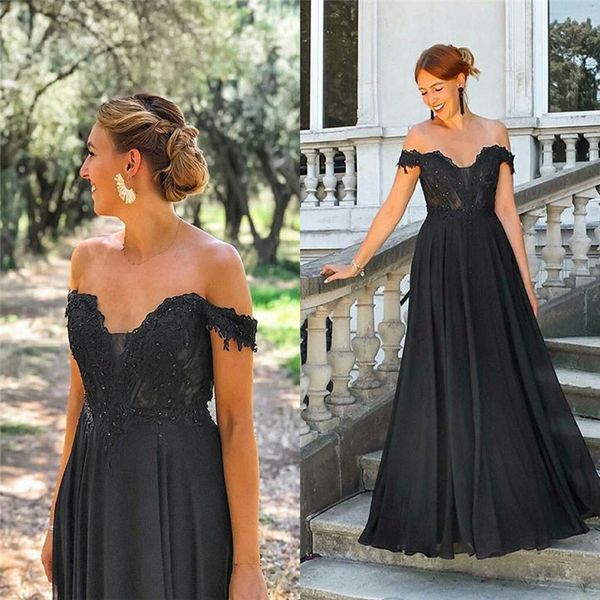 black off shoulder chiffon aline prom dresses formal dress with appliques and beads custom made evening gown
black off shoulder chiffon aline prom dresses formal dress with appliques and beads custom made evening gown