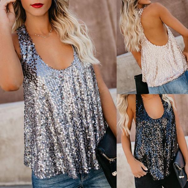 sleeveless home holiday party summer women vest beach camisole casual loose fashion sequin polyester off shoulder, White
sleeveless home holiday party summer women vest beach camisole casual loose fashion sequin polyester off shoulder, White