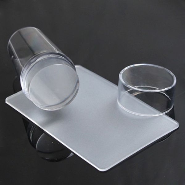 1 set clear jelly soft silicone nail art stamping stamper with cap scraper image plate manicure tools
1 set clear jelly soft silicone nail art stamping stamper with cap scraper image plate manicure tools